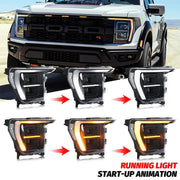 Aftermarket LED Headlight Assembly Fits F-150 2021–2024 (Sequential Design)