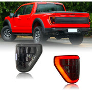 Aftermarket Smoked LED Tail Lights for Ford F-150 2021-2024