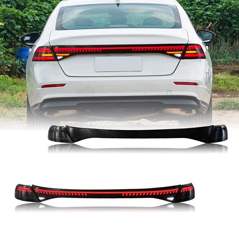 Aftermarket Smoked LED Tail Lights for Honda Accord 2022-2023