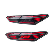 Aftermarket Rectilinear LED Sequential Tail Lights for Toyota Camry 2018-2022
