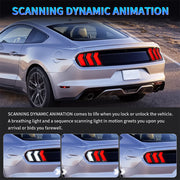 Aftermarket TunedWorks 5-Mode Sequential LED Tail Lights for Ford Mustang S550 2015-2023