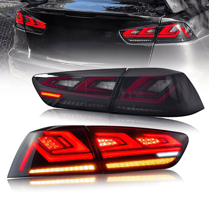 Aftermarket LED Sequential Tail Lights for Mitsubishi Lancer/EVO X 2008-2018