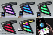 Aftermarket RGB LED Tail Light Assembly with Sequential Z-Bar Fits Honda Civic Hatchback 2016–2021