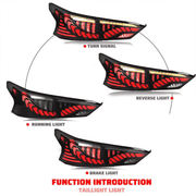 Aftermarket Dragon Scale LED Sequential Tail Lights for Nissan Altima 2019-2021