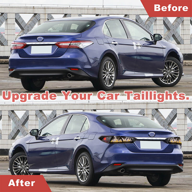 LED Digital Taillights with Activation for 2018–2021 Toyota Camry LE/SE/XSE