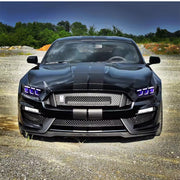 Aftermarket Triple Beam LED Projector Headlights for Ford Mustang S550 2015-2017