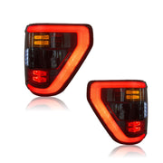 Aftermarket Smoked LED Tail Lights for Ford F-150 2021-2024