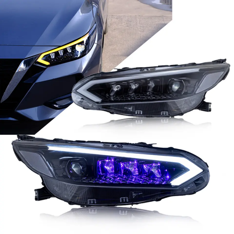 Aftermarket Rotating Lens LED Projector Headlights for Nissan Sylphy/Sentra 2020-2022