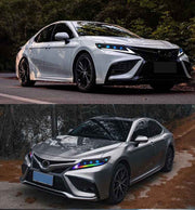 Aftermarket RGB LED Projector Headlights for Toyota Camry 2018-2024 LE/SE/XLE/XSE