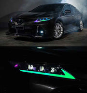 Aftermarket RGB LED Projector Headlights for Toyota Camry 2018-2024 LE/SE/XLE/XSE