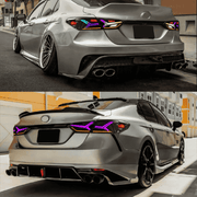 Aftermarket Fish Bone LED Tail Lights w/Sequential Animation for Toyota Camry 2018-2022