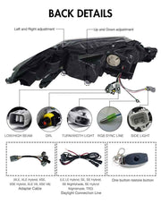 Aftermarket RGB LED Projector Headlights for Toyota Camry 2018-2024 LE/SE/XLE/XSE