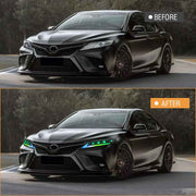 Aftermarket RGB LED Projector Headlights for Toyota Camry 2018-2024 LE/SE/XLE/XSE
