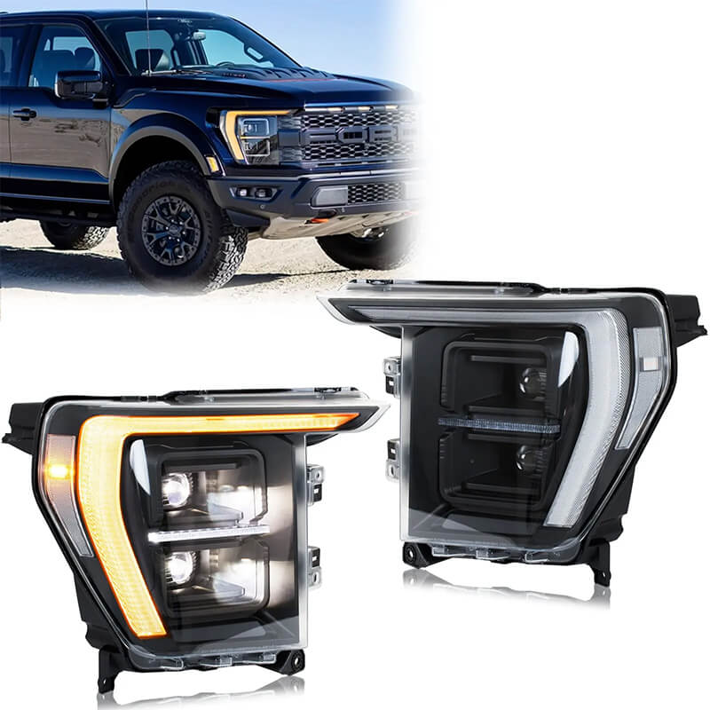 Ford F150 21-24 LED Headlights (Mid-range and high-end models）