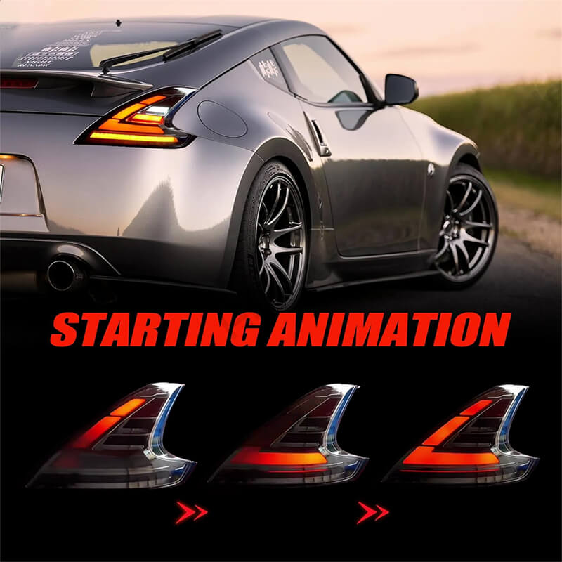 Nissan 370Z LED Tail Lights (2008-2019) - Sequential & Plug-N-Play Upgrade