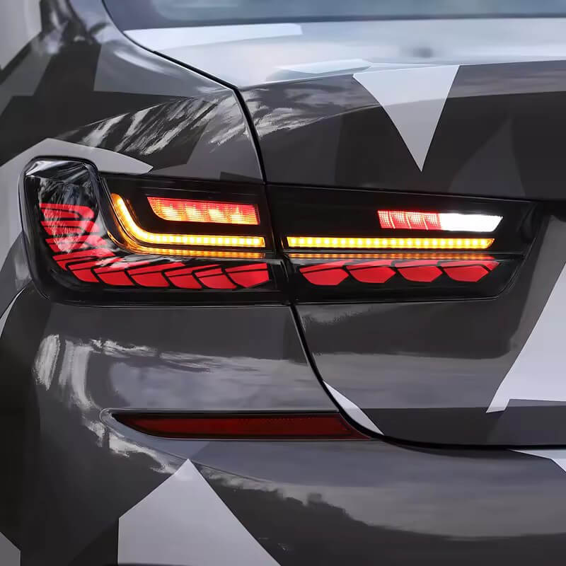 BMW 3 Series G20 2020-2021 smoked tail lights