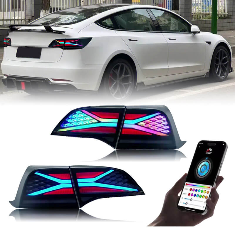 Tesla model 3/Y 18-23 RGB Tail lights (RGB)