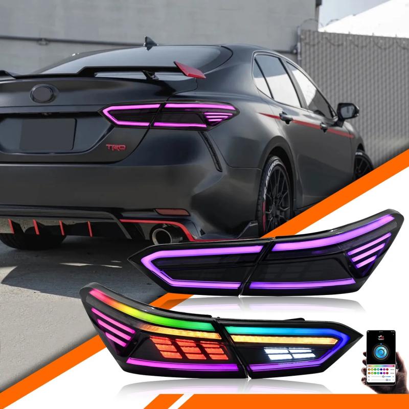 Toyota Camry 18-22 Rectilinear RGB Tail lights