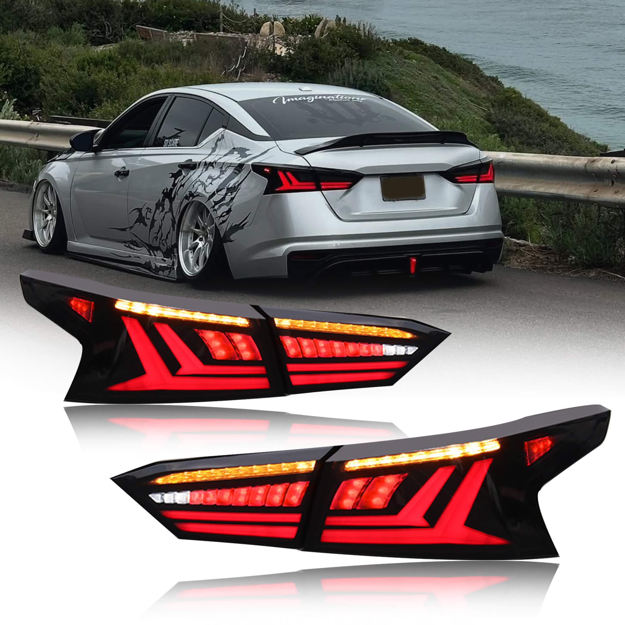 Nissan Altima 19-21 Smoked Tail lights